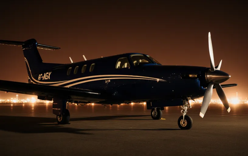 PC-12, NIGHT TARMAC