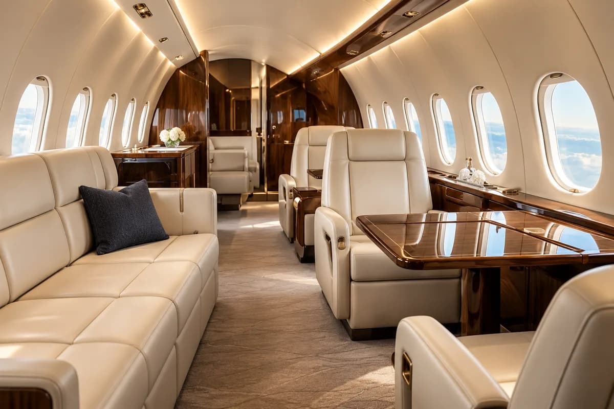 Heavy jet cabin