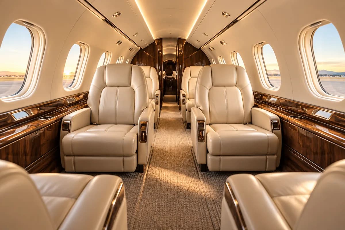 Light jet cabin